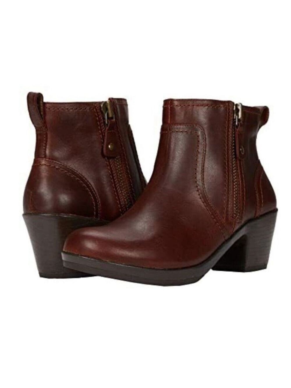 Cobb Hill Presley Zipp Boot brown Leather Boot size 6